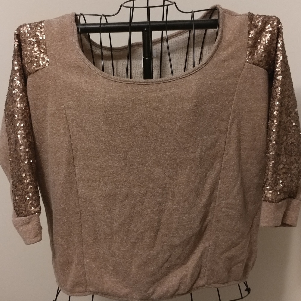 Gold Sequined Top